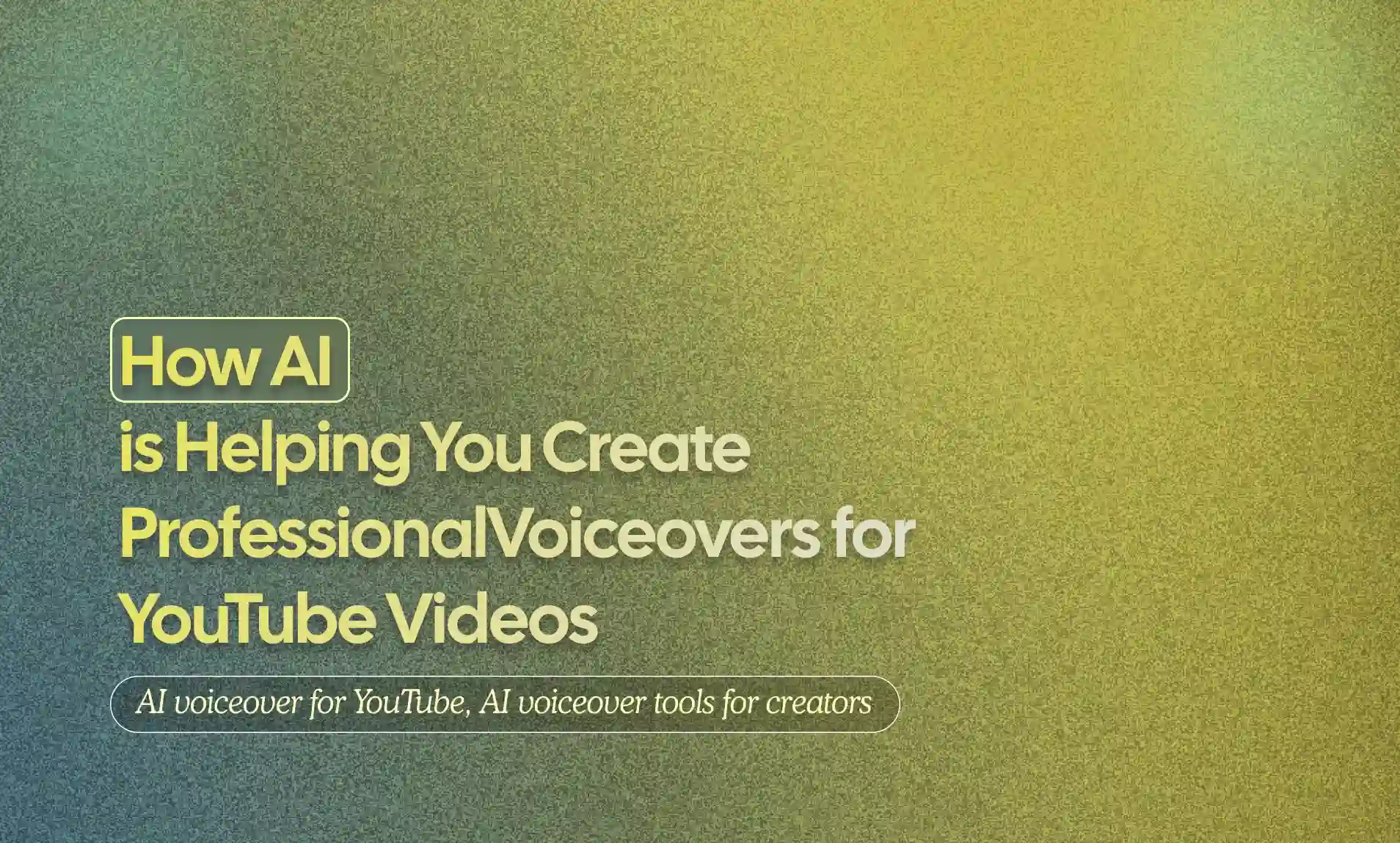Professional Voiceovers for YouTube Videos