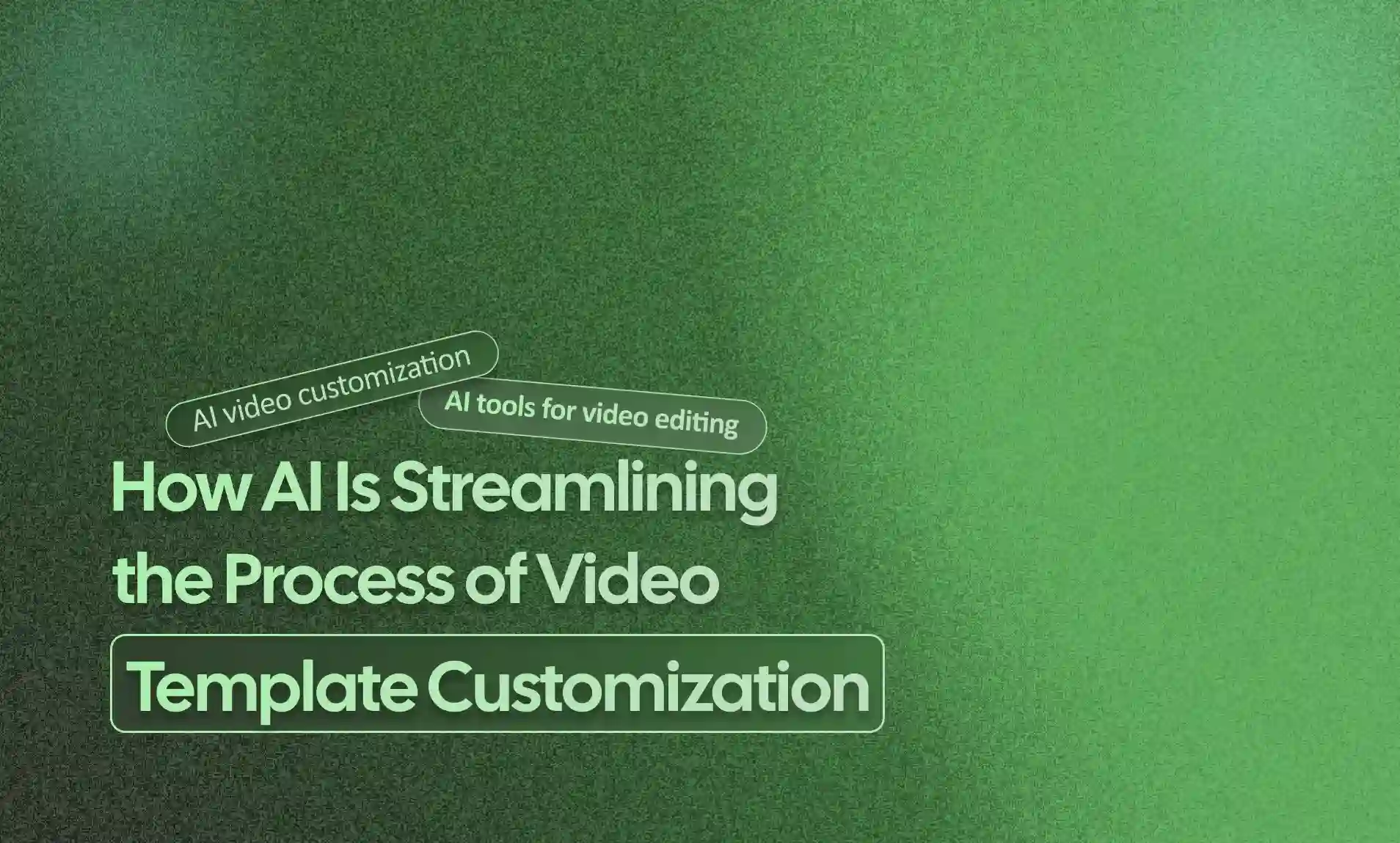 Process of Video Template Customization