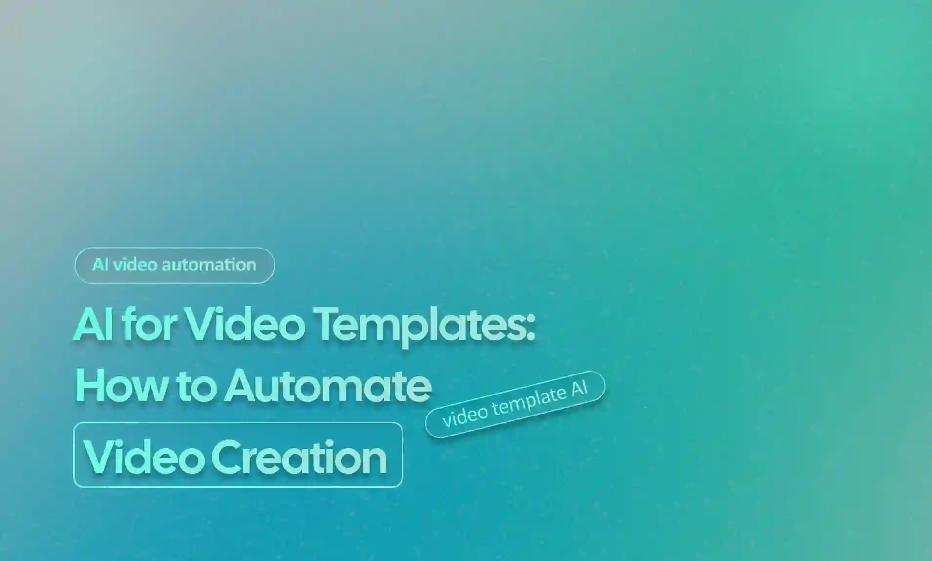 AI for Video Templates