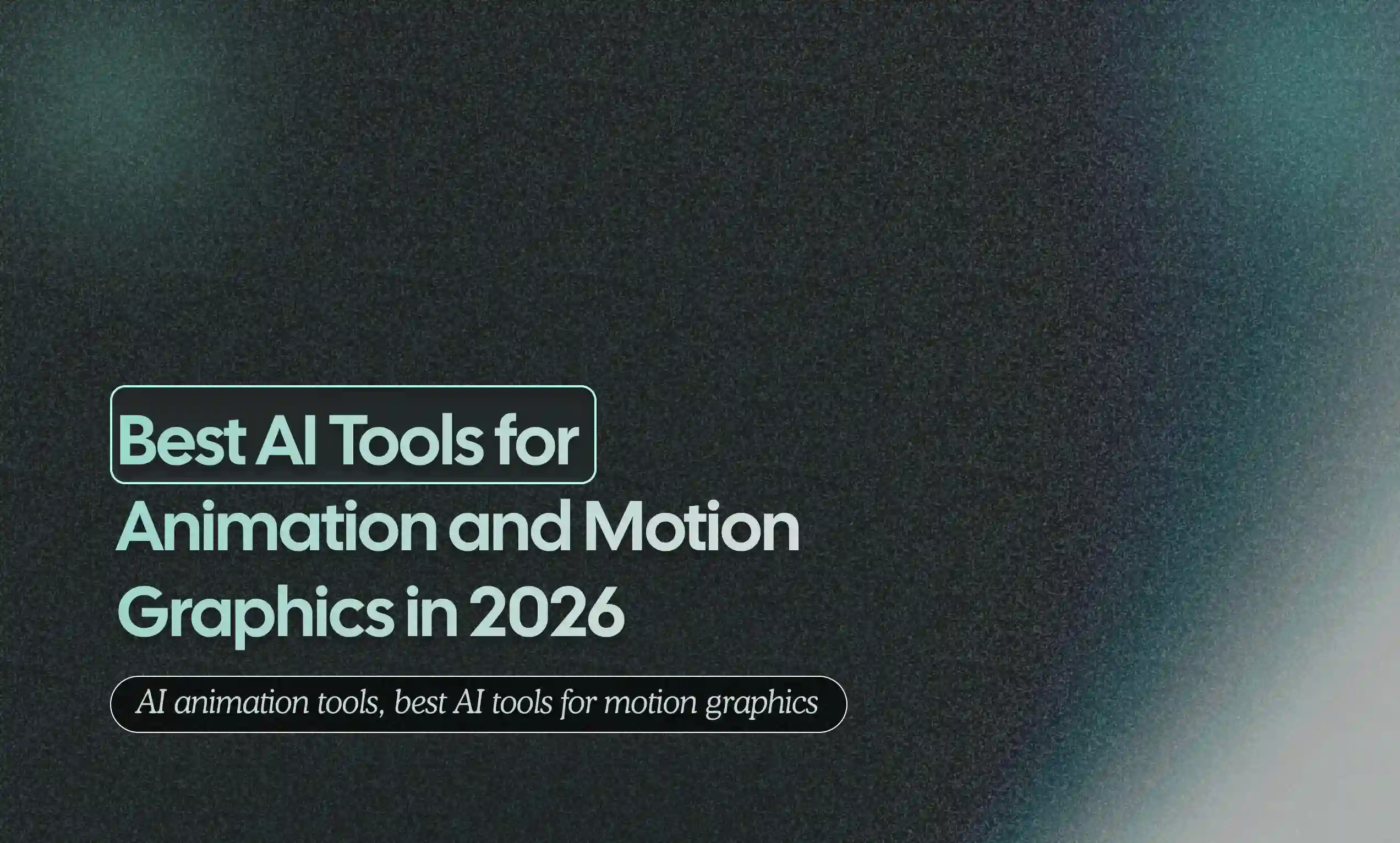 Animation and Motion Graphics