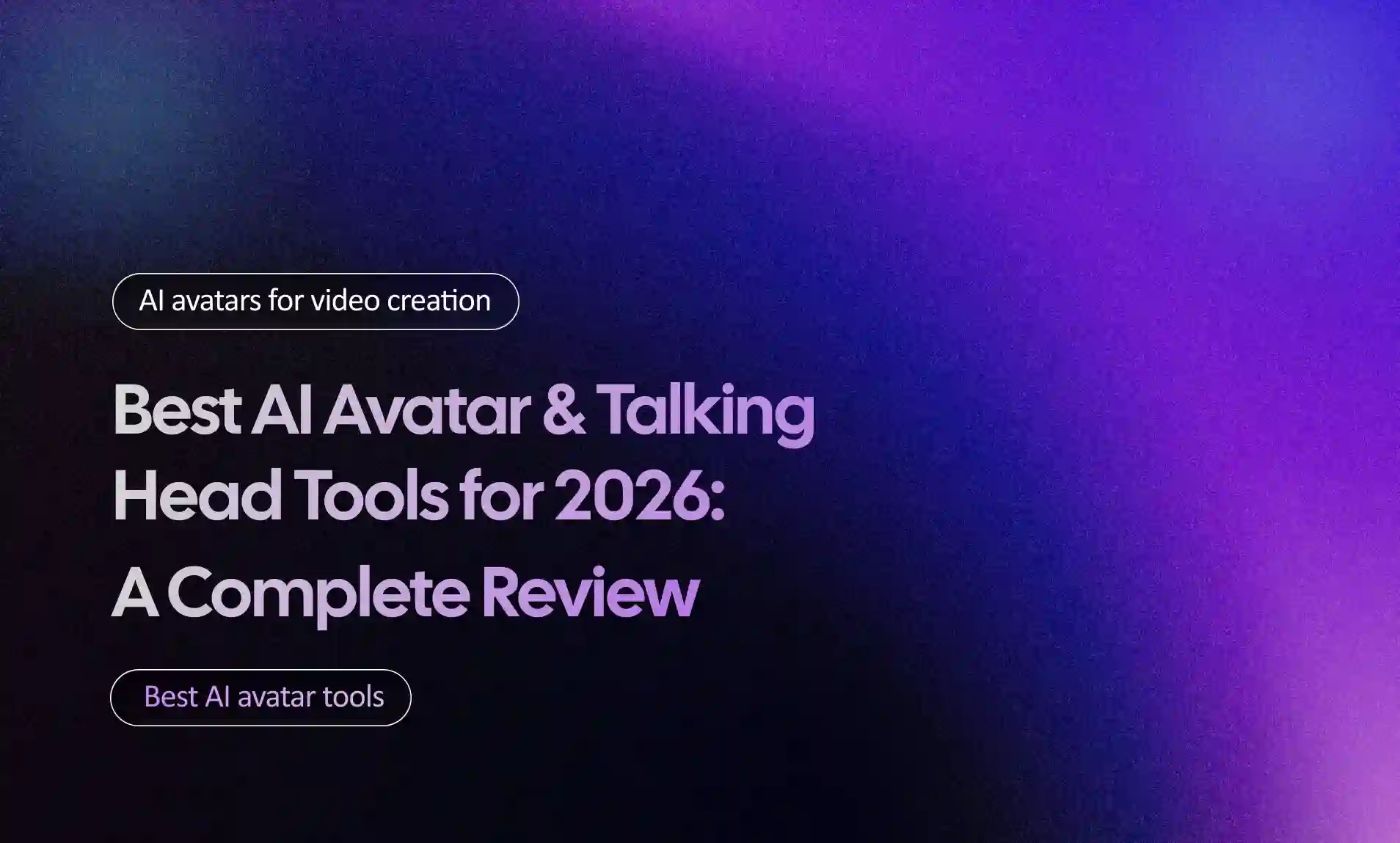 Avatar & Talking Head Tools