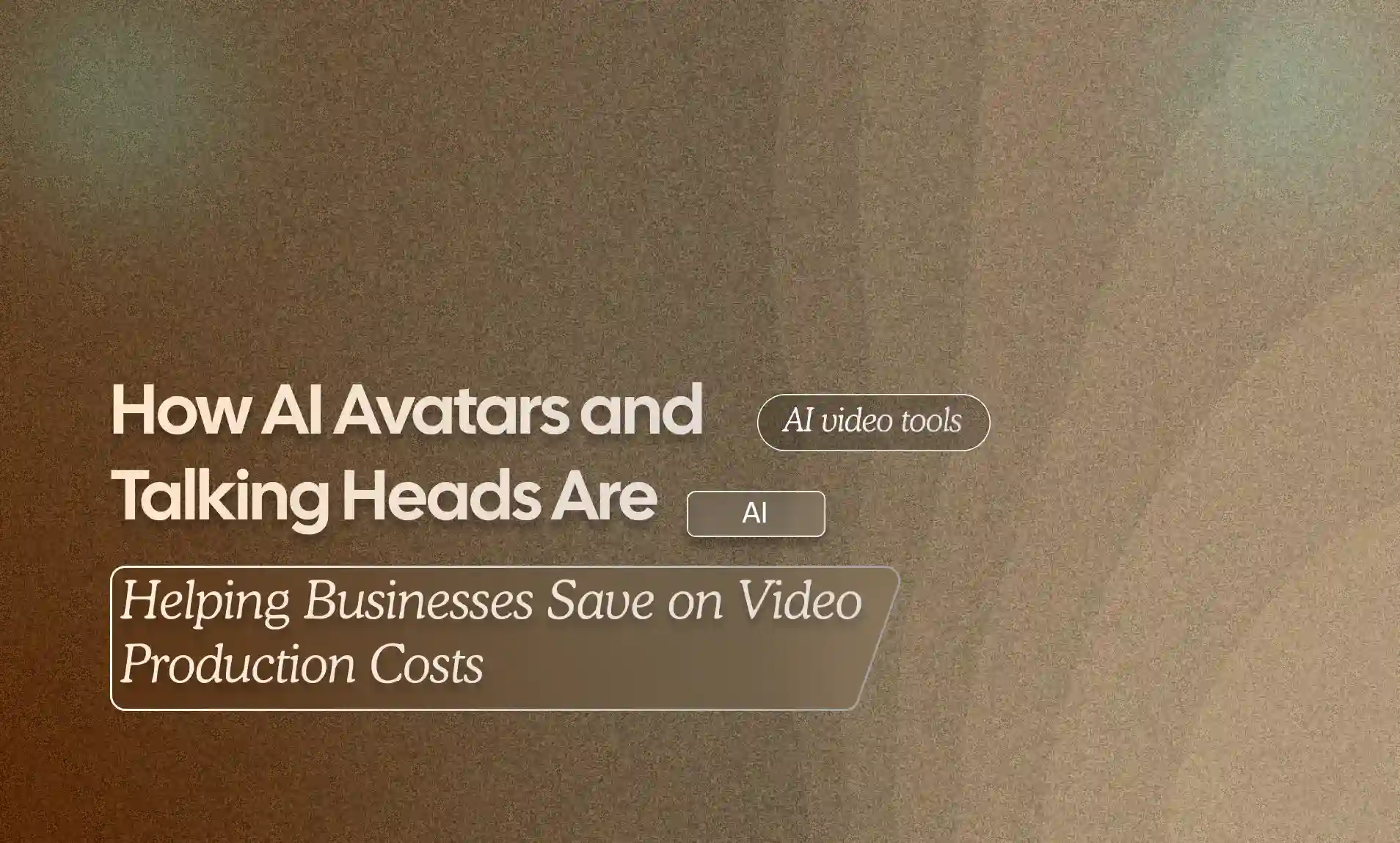 Helping Businesses Save on Video Production Costs